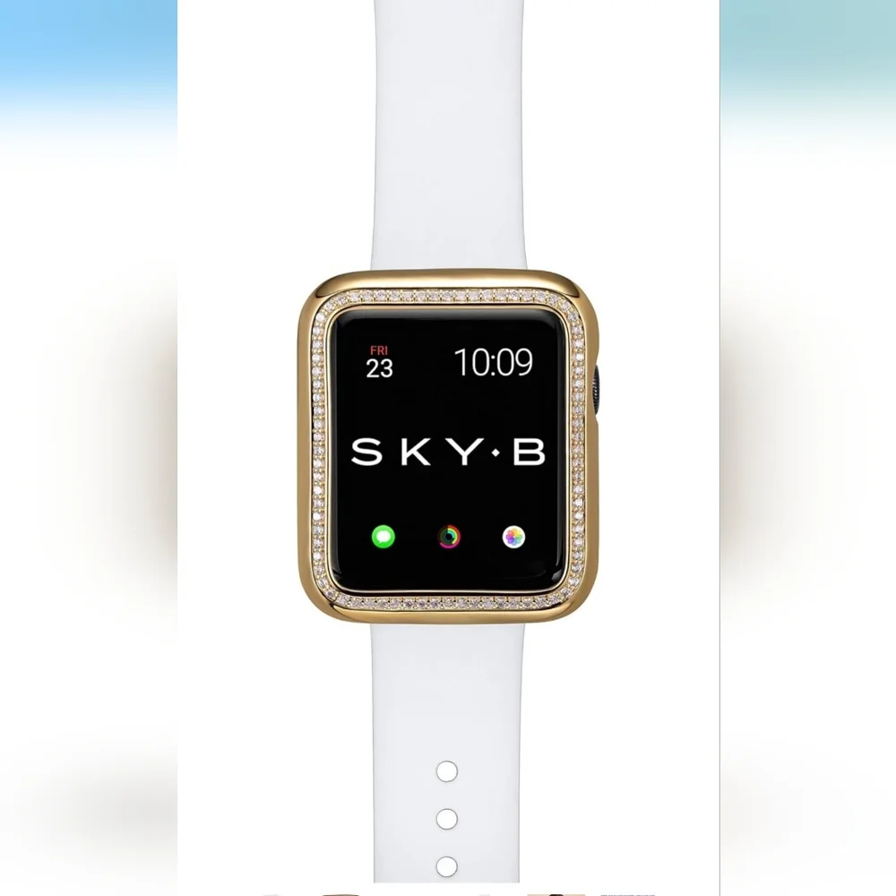 NIB SKYB Halo Protective Case for Apple Watch Series 1-3 42mm Yellow Gold